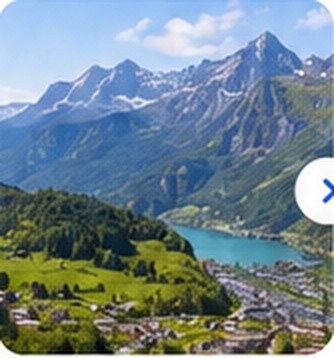 Swiss alpine valley